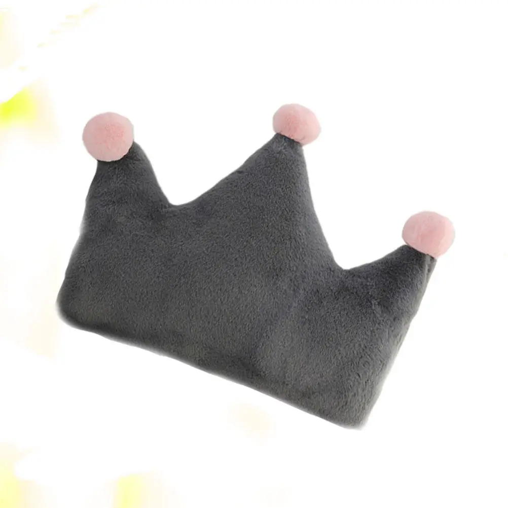 40x32cm Crown Shape Throw Pillow Premium PP Cotton Filled Soft Comfortable Back Cushion for Sofa Bed Nursery Decor Gift Lovely
