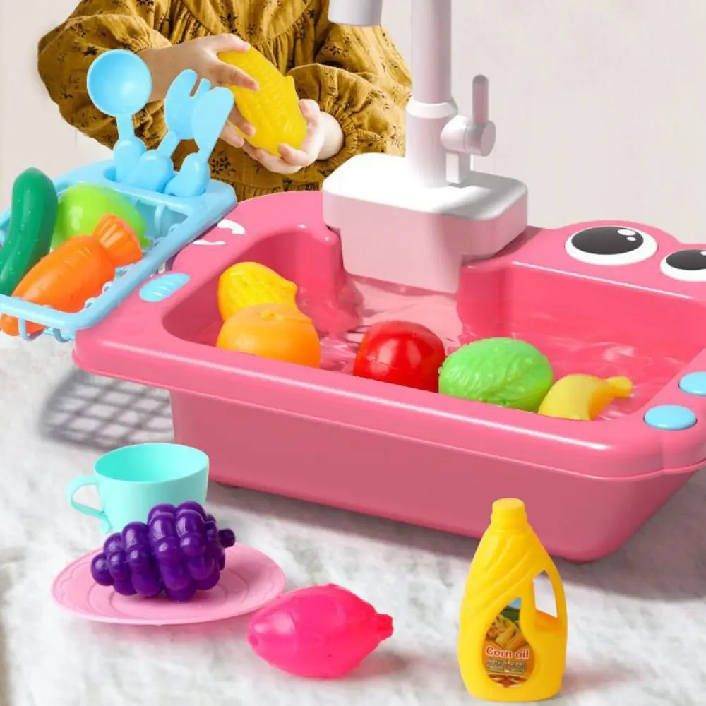 Juego de simulación de juguete de fregadero de cocina, grifo de simulación giratorio, juguete de repuesto, regalo, grifo de fregadero Universal, grifo de juego, ingeniería