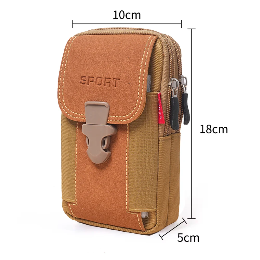 Large Capacity Men's Sports Multi-functional Belt Waist Bag New Sports Phone Bag Coin Purse Card Holder Easy To Carry view 5