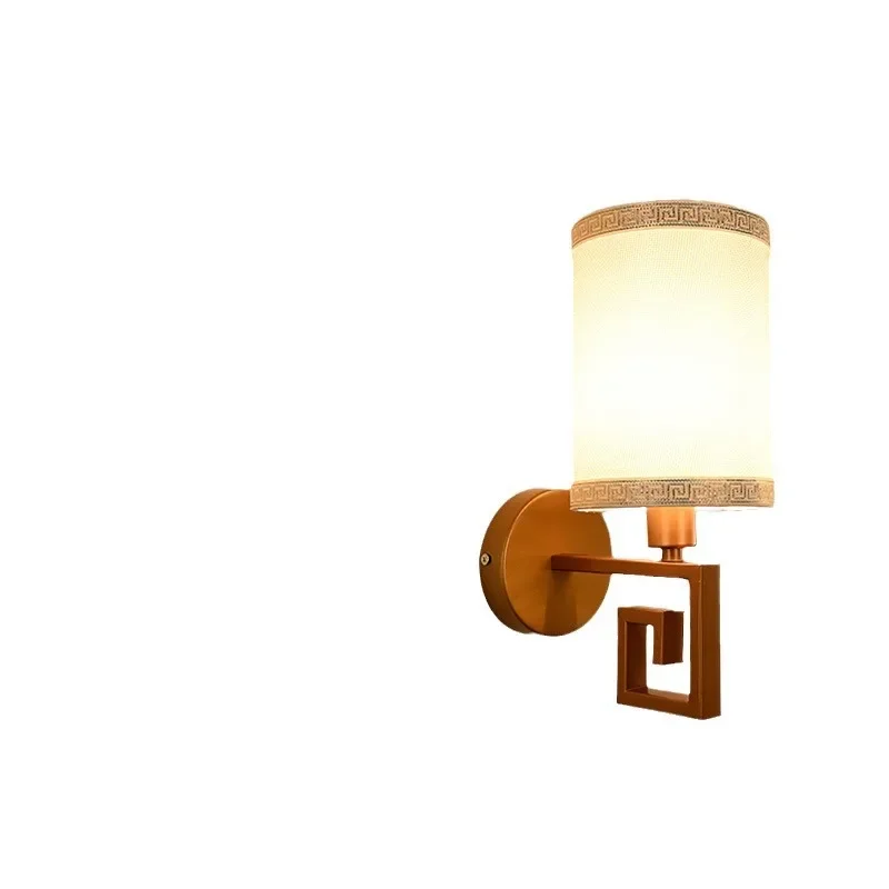 

New new Chinese wall lamp living room background wall modern simple hotel bedroom bedside lamp staircase corridor light antique