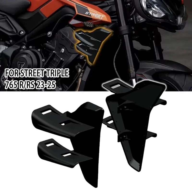 

Motorcycle Side Wing Side Spoiler FRONTAL SPOILERS Front spoiler Lower Spoiler Flank For Street Triple 765 R / RS 2023 2024 2025