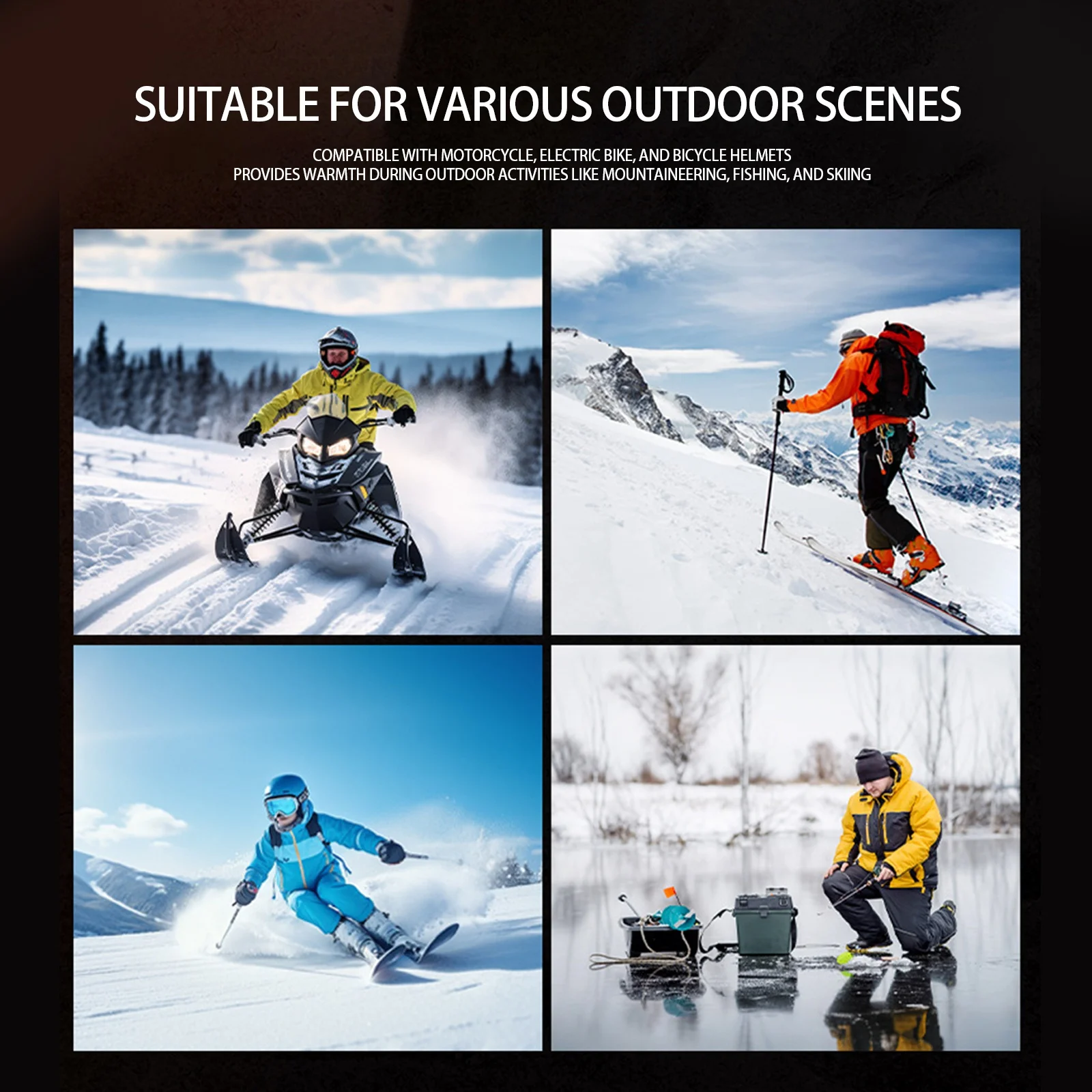 قفازات تزلج شتوية للرجال والنساء مقاومة للرياح قفازات لمس حرارية دافئة بطبقة مزدوجة قفازات سميكة لركوب الدراجات النارية