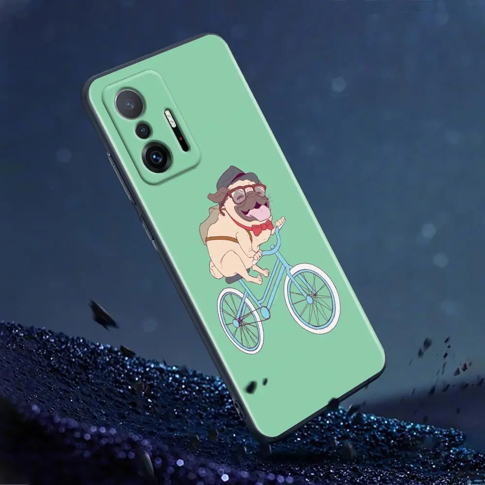 Coque For Xiaomi Mi 11T 11X 11 Lite 5G NE 12 Poco X3 M3 F3 M4 Pro Cases Fundas Shell Cover Funny Pug Dog Bulldog Animals
