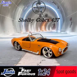 jada1965 Shelby Cobra 427 Rare Edition emulation 1/24 alloy metal car model Classic kids gift