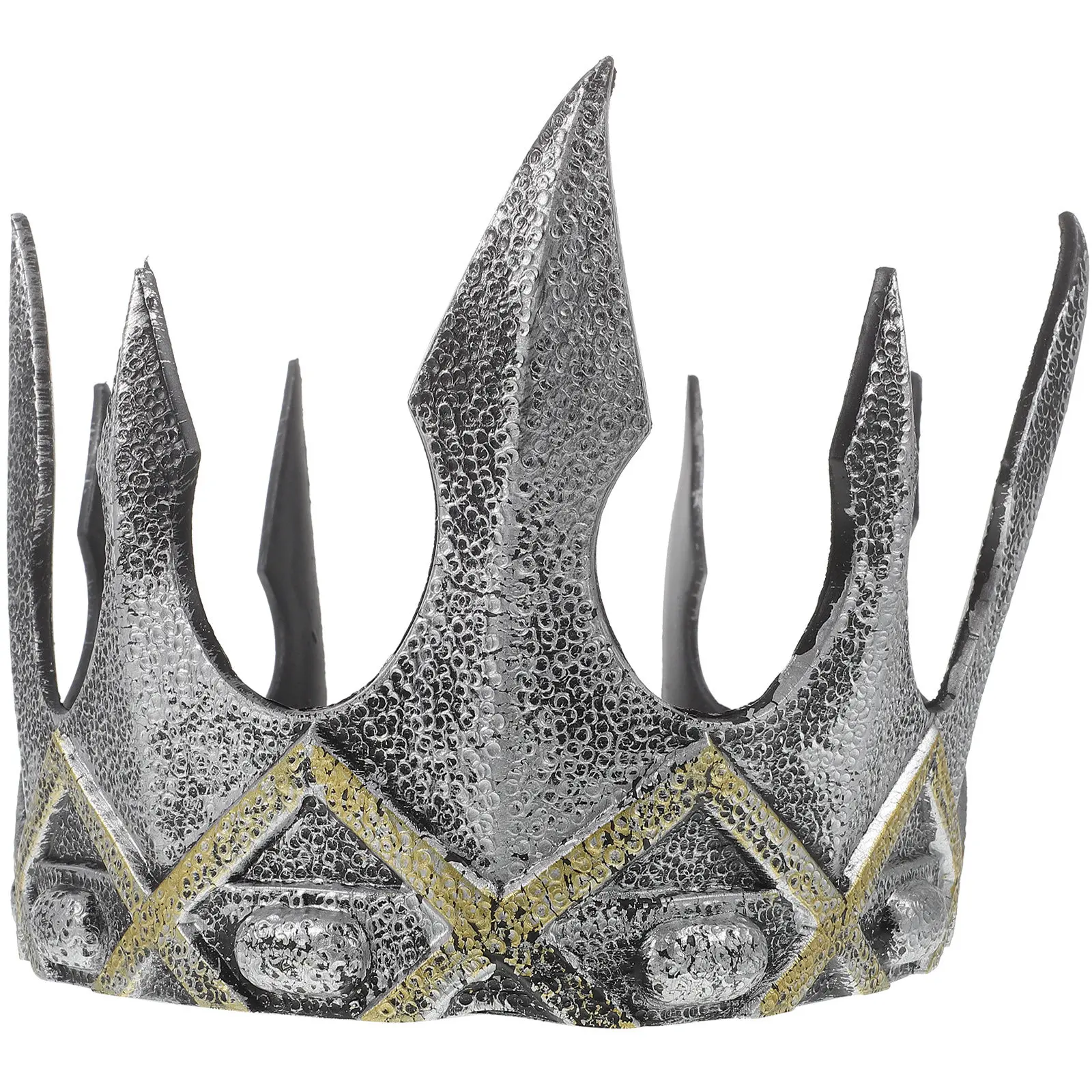 

Retro Crown Headband Mens King Cosplay Headpiece Durable PU Foam Hair Accessory Party Performance Photo Prop Hair Decor