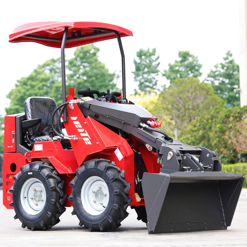 

Customized Fast Delivery EPA Engine Mini Skid Steer wheel Loader Cheap Skid Steer Diesel Loaders Mini Skid Steer Loader 500KG