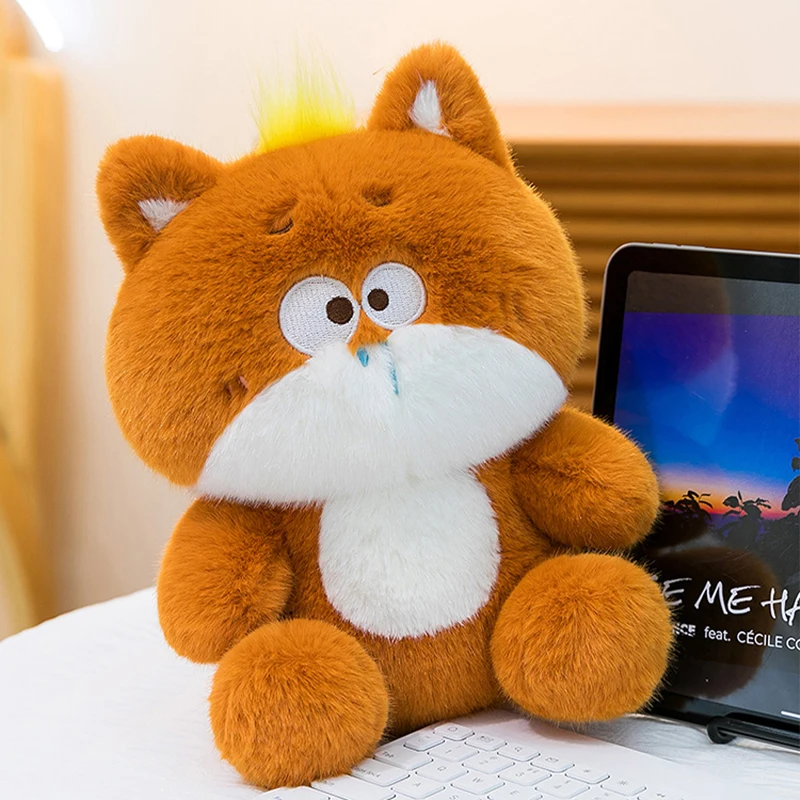 الجملة المخاط سخيفة سلسلة أفخم ستير الحيوان الدب القط دمية Kawaii السلحفاة الثعلب وسادة لعبة لينة رائعتين هدية للأطفال الأصدقاء