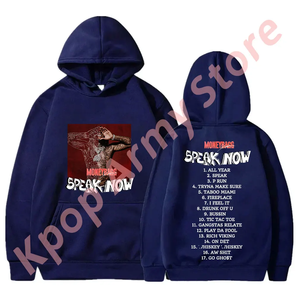 Moneybagg Yo Speak Now Tracklist Merch Hoodies Winter Women Men Fashion Casual HipHop Style Long Sleeve Sweatshirts