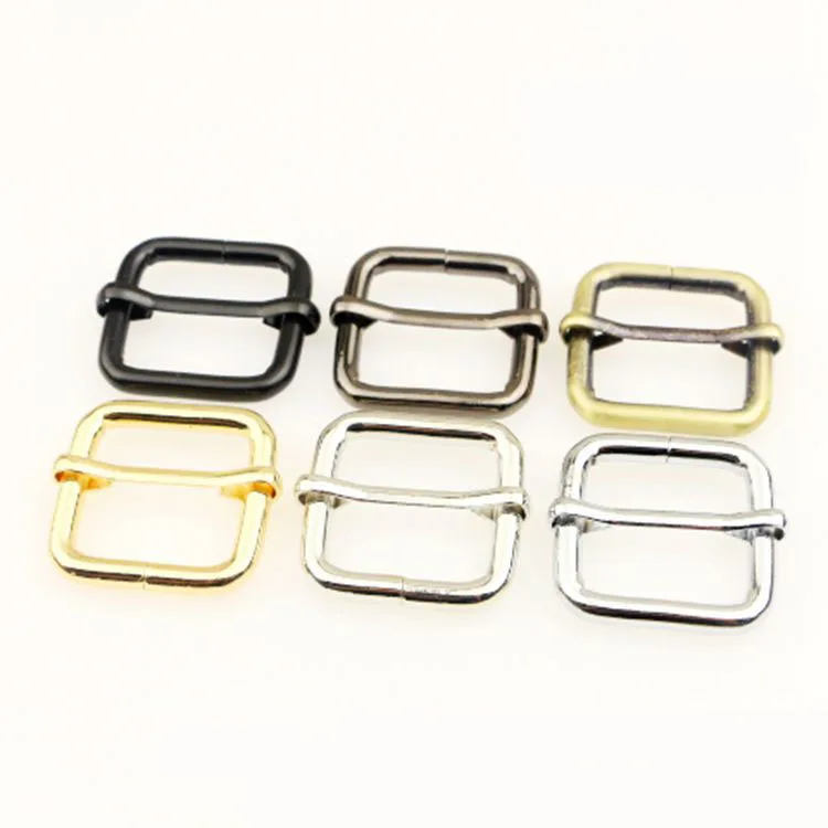 

25mm Metal Buckle Bag Strap Webbing Pin Buckles Belt Tri-glides Slider Hook Adjuster Roller Clasp