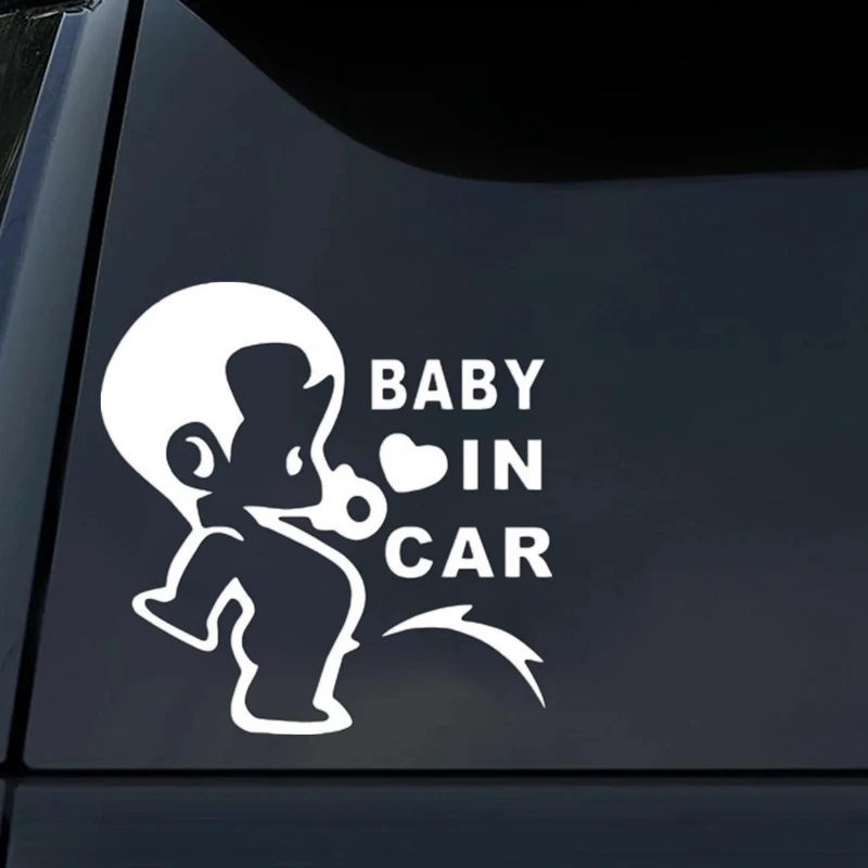

Boy Baby In Car Sticker Vinyl decal waterproof stickers on truck bumper rear window