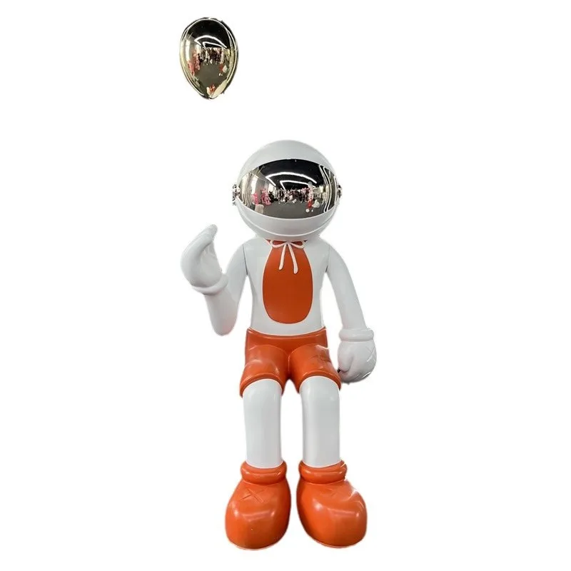 

Internet celebrity balloon, sitting, doll, sculpture, cartoon, ornament, hotel, lobby