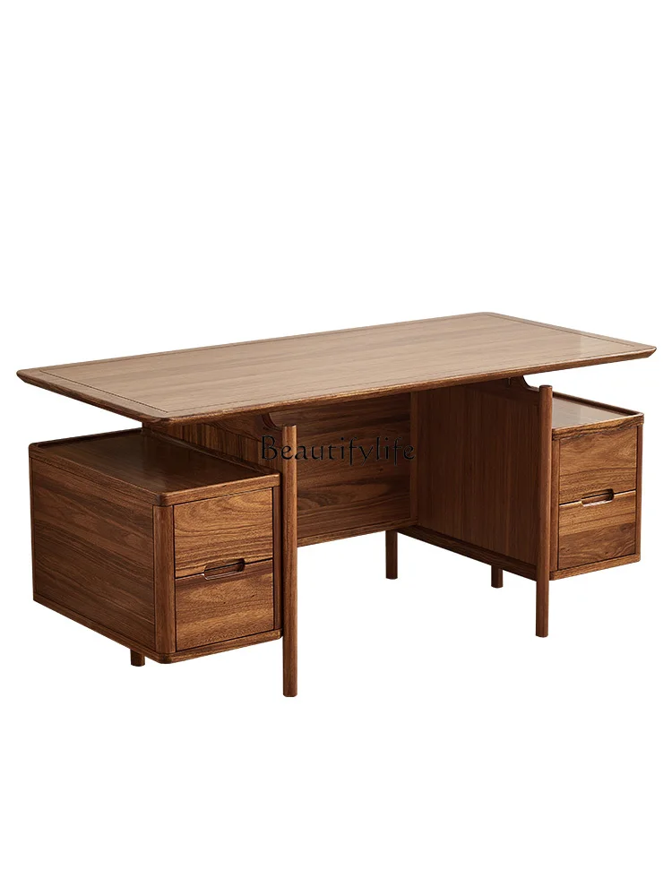 

Ebony new Chinese-style desk household 1.6 meters all solid wood desk