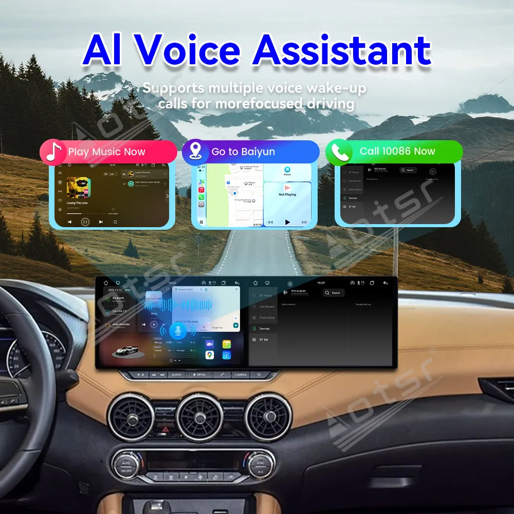 10.1 بوصة HD شاشة مزدوجة راديو السيارة لنيسان سيلفي 2020-2022 سيارة الوسائط المتعددة مشغل فيديو نظام تحديد المواقع والملاحة Carplay وحدة أندرويد 15 #5