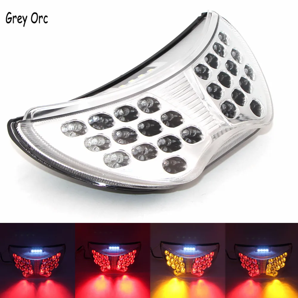 

For Honda CBR600F CBR600 F4 2004 2005 2006 Motorcycle Taillight Rear Tail Light Brake LED Turn Signals Integrated Light