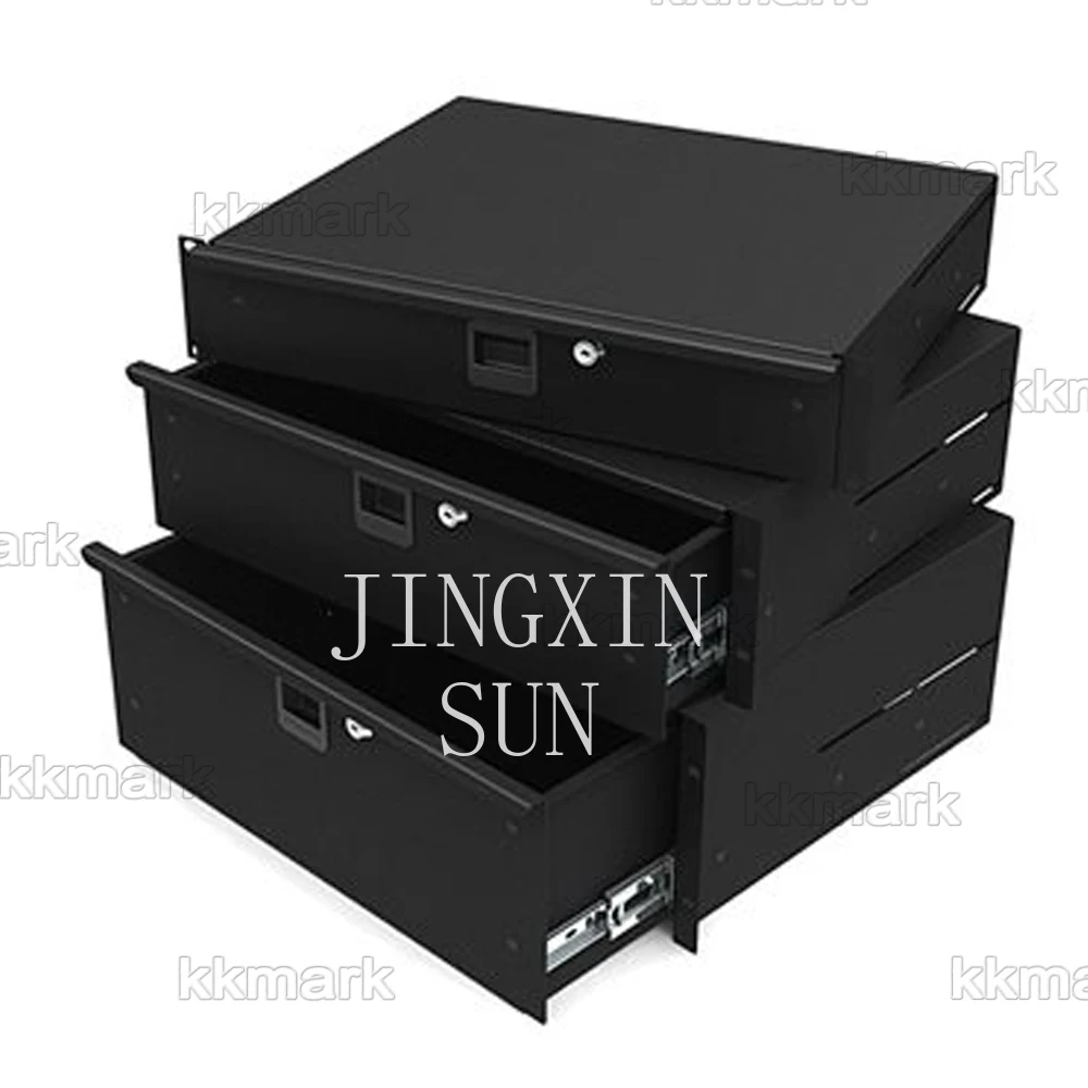 shengyu Flight Case 2u 3u Aluminum Lockable Rack Drawer Flight Case