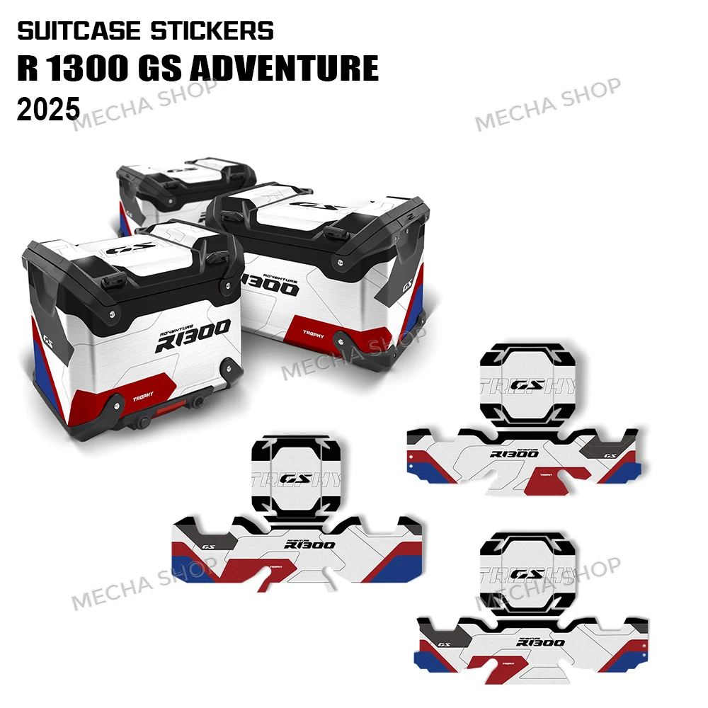

Для R1300GSA R1300GS ADV 2025, наклейка на верхнюю коробку, боковые кофры, защитные наклейки для багажа