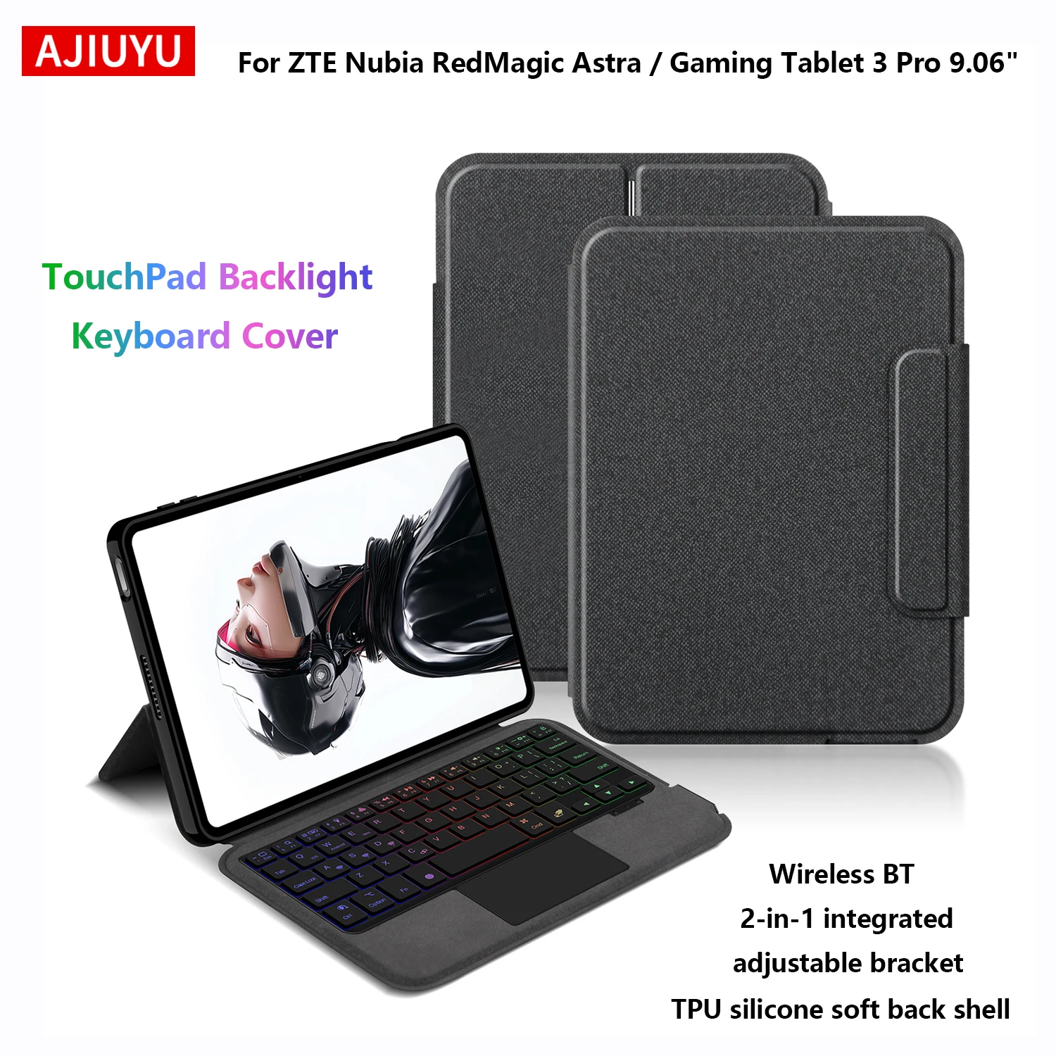 AJIUYU Keyboard Cover For ZTE Nubia RedMagic Astra / Tablet 3 Pro 9.06