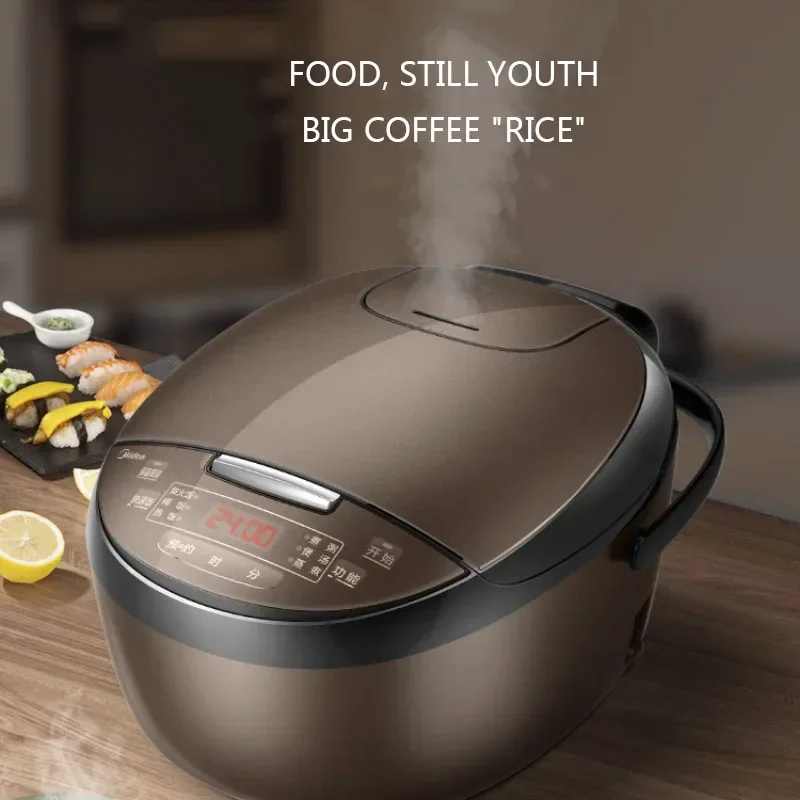 220V/860W Mini Large Capacity Smart Electric Cooker Porridge Electric Steamer 4L Household Multifunctional Rice Cooker