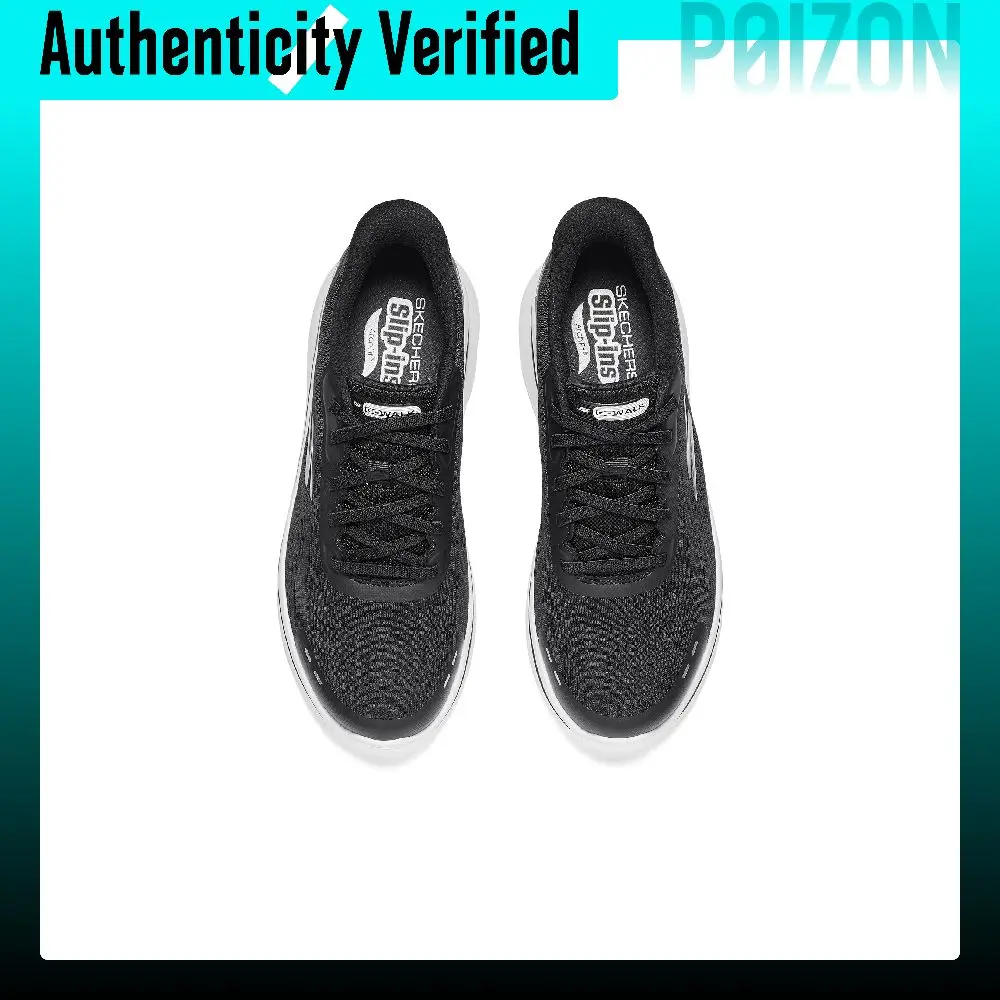 Skechers MEN'S GO WALK Low top Casual Shoes Men's Black White 217075-BKW view 5