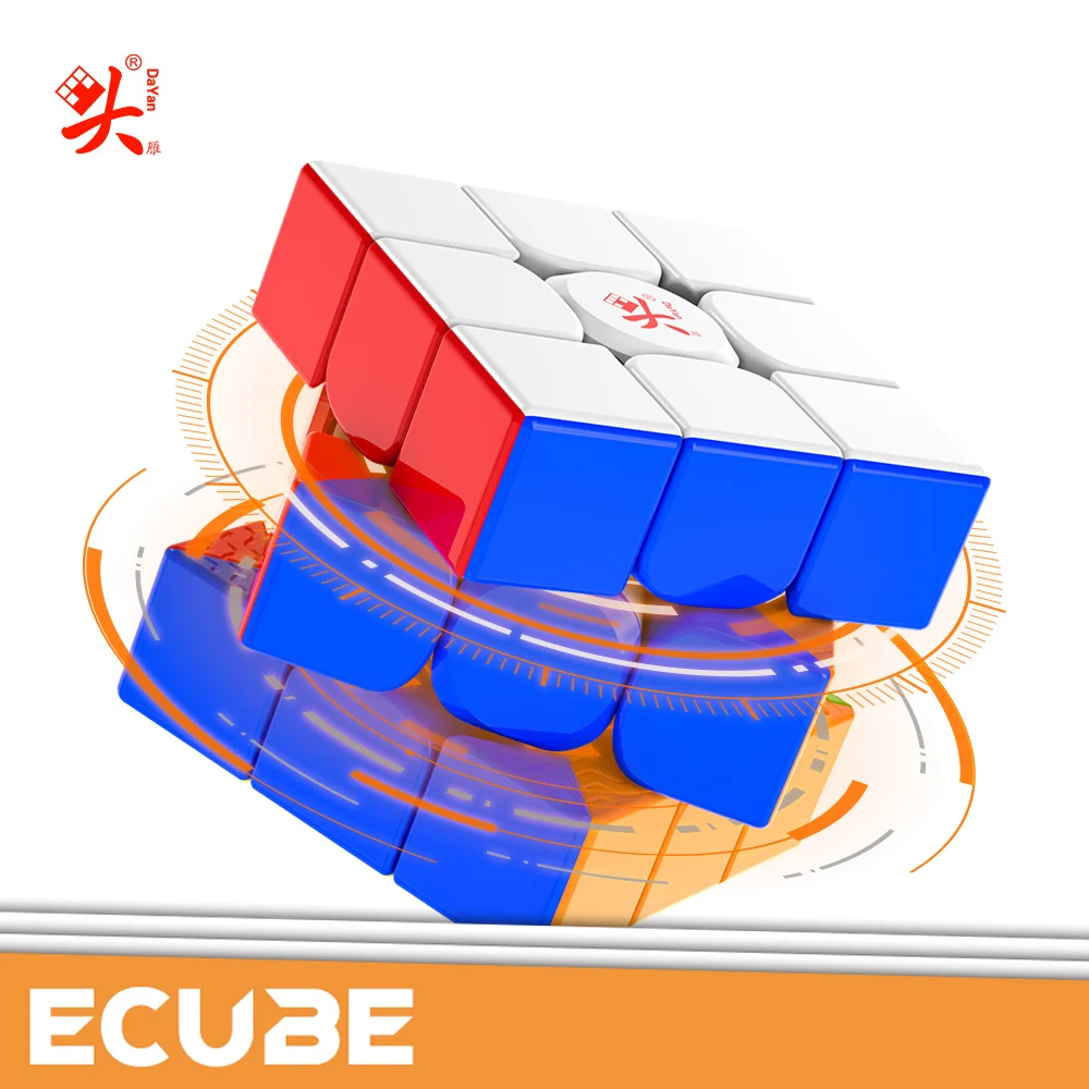 [ECube] DaYan GuHong Pro+ M 3x3 Magic Cube 2025 Newest Spring Maglev Core Magnetic Dual Adjustment Toy for Children Kids