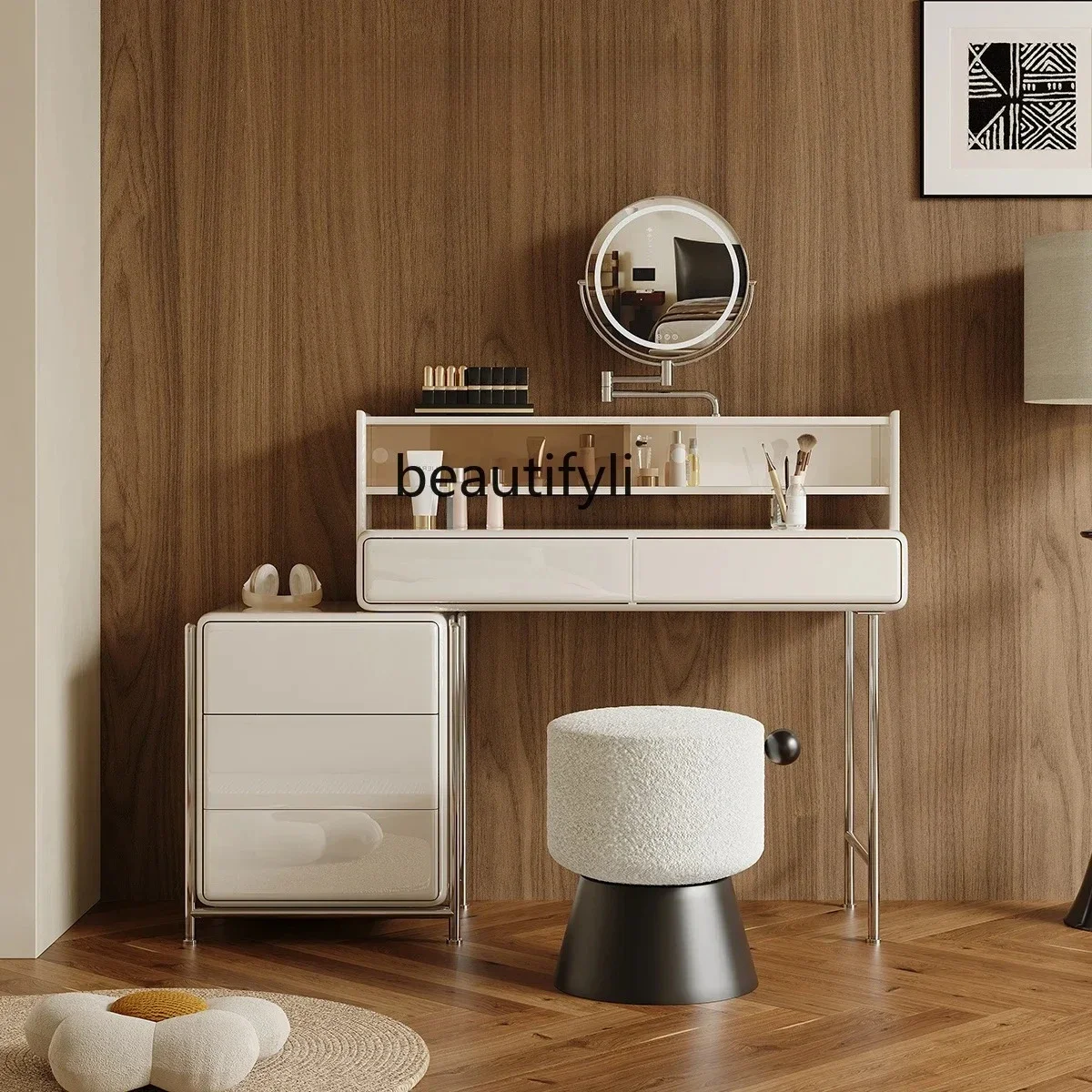 

DD25chest integrated dresser light luxury high-end master bedroom simple modern small apartment makeup table