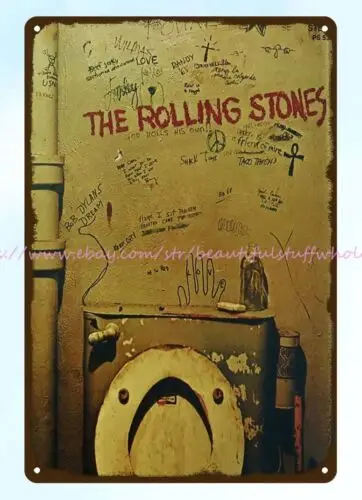 1968 rock n roll  Beggars Banquet metal tin sign new home decorating ideas