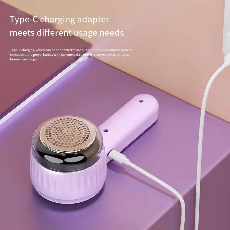 

Электрическая машинка для удаления катышков - 6 лезвий, подвесной режущий блок из нержавеющей стали, удаление катышков одной кнопкой, бережное к ткани, быстрая зарядка Type-C