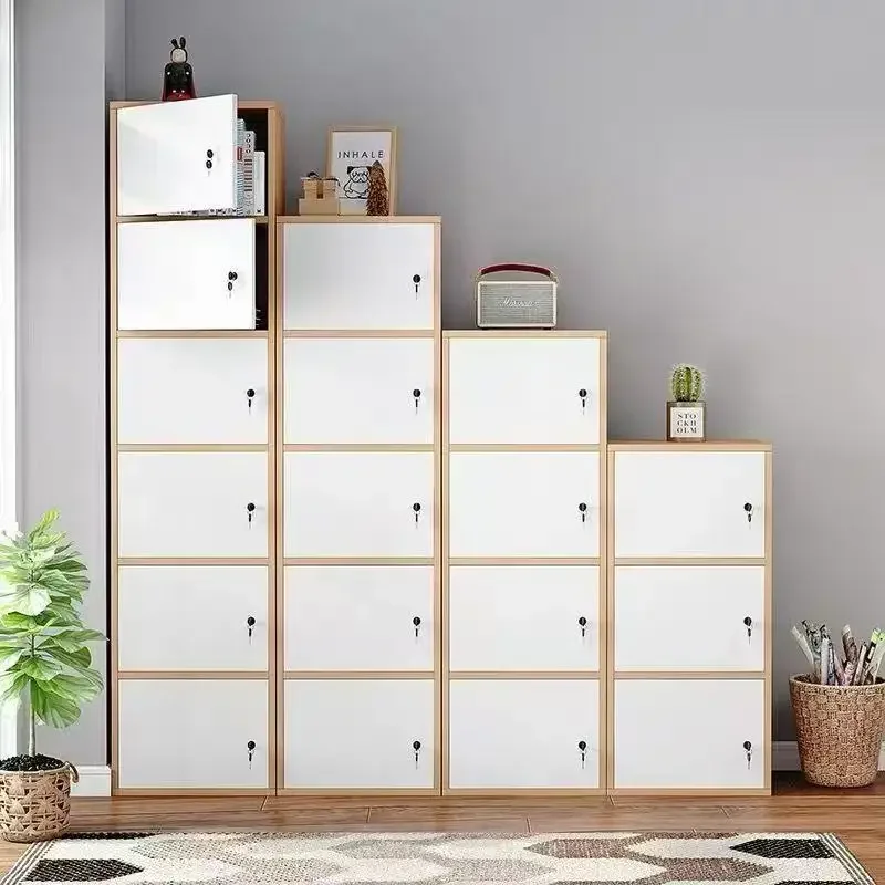 Simple storage cabinet with door locker bag cabinet