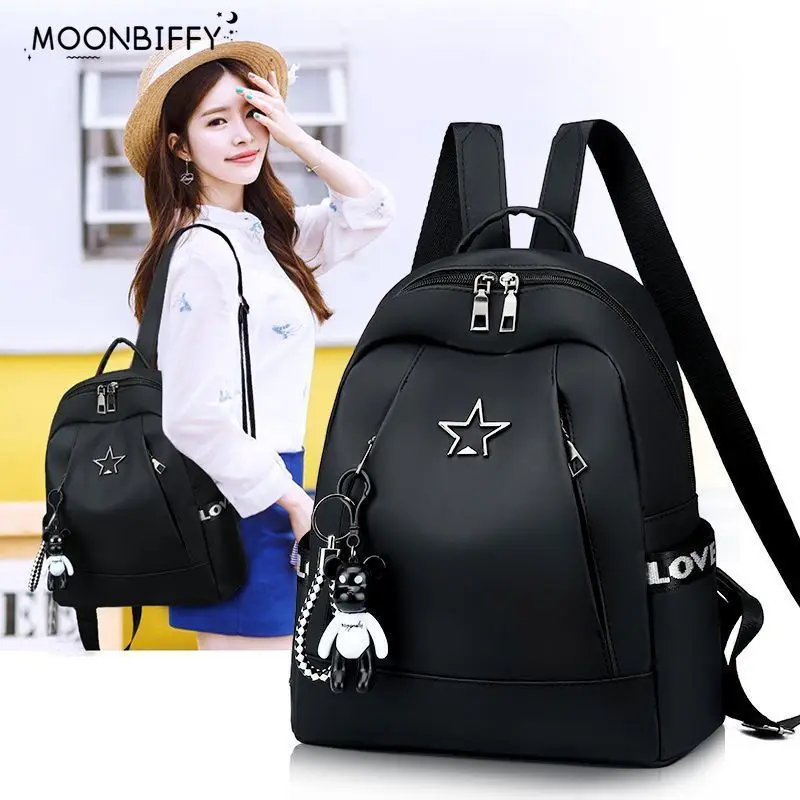 New Fashion Women Travel Backpack Large-Capacity Female Shoulder Bag Soft Rucksack Oxford for Teenagers Schoolbag Bagpack