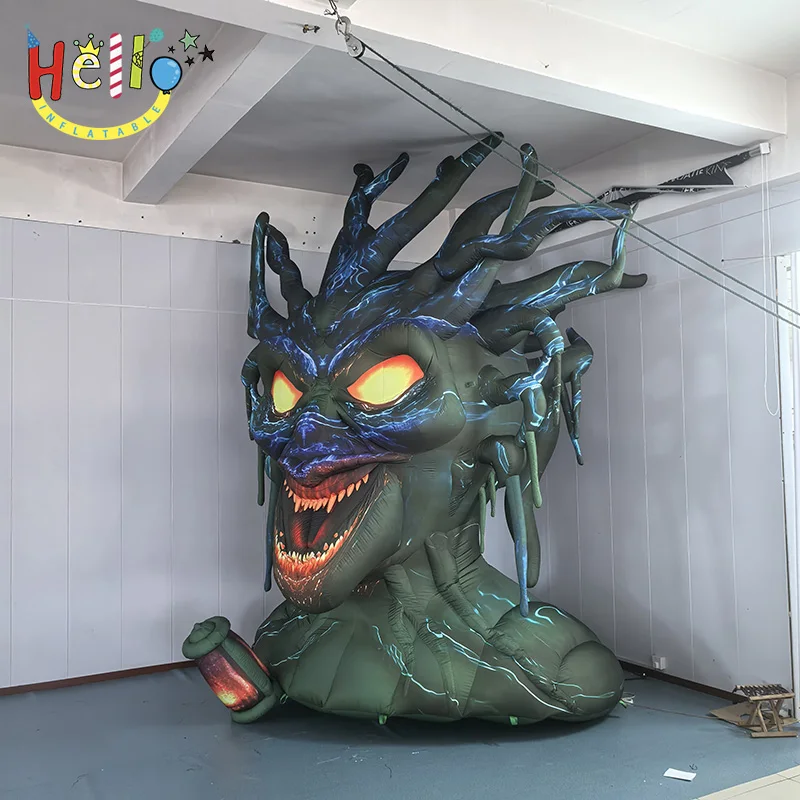 Giant Inflatable Tree Monster Head Scary Halloween Decoration Haunted House Theme Park Atmosphere Props