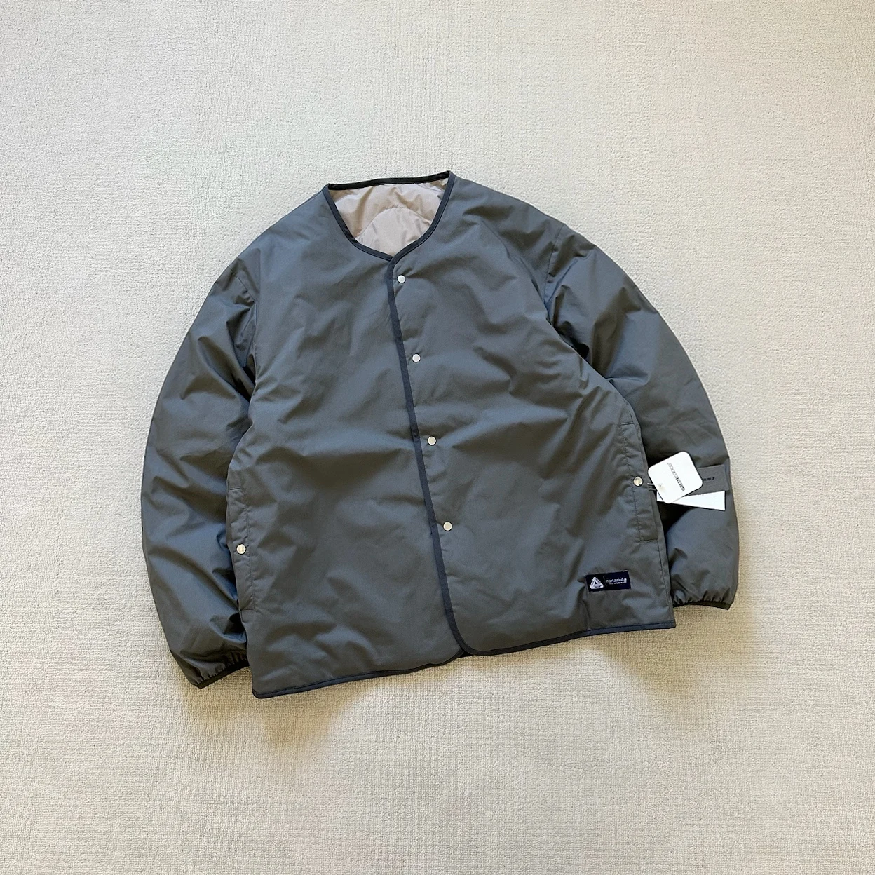 

ex Double-Sided Wear Loose Inner And Outer down Jaet Inner Jaet Youth Faion Warmth Regular Fit Button Closure