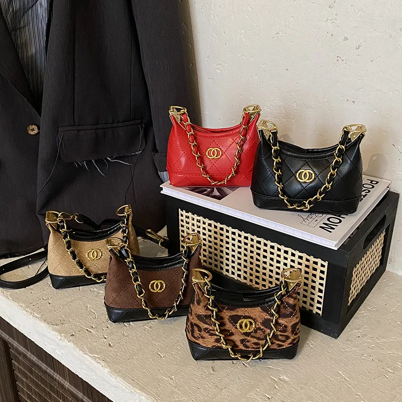 

Fall Winter 2025 Vintage Suede Mini Bag, Chain Strap Convertible Underarm Purse, Luxe Evening Clutch for Women & Date Night