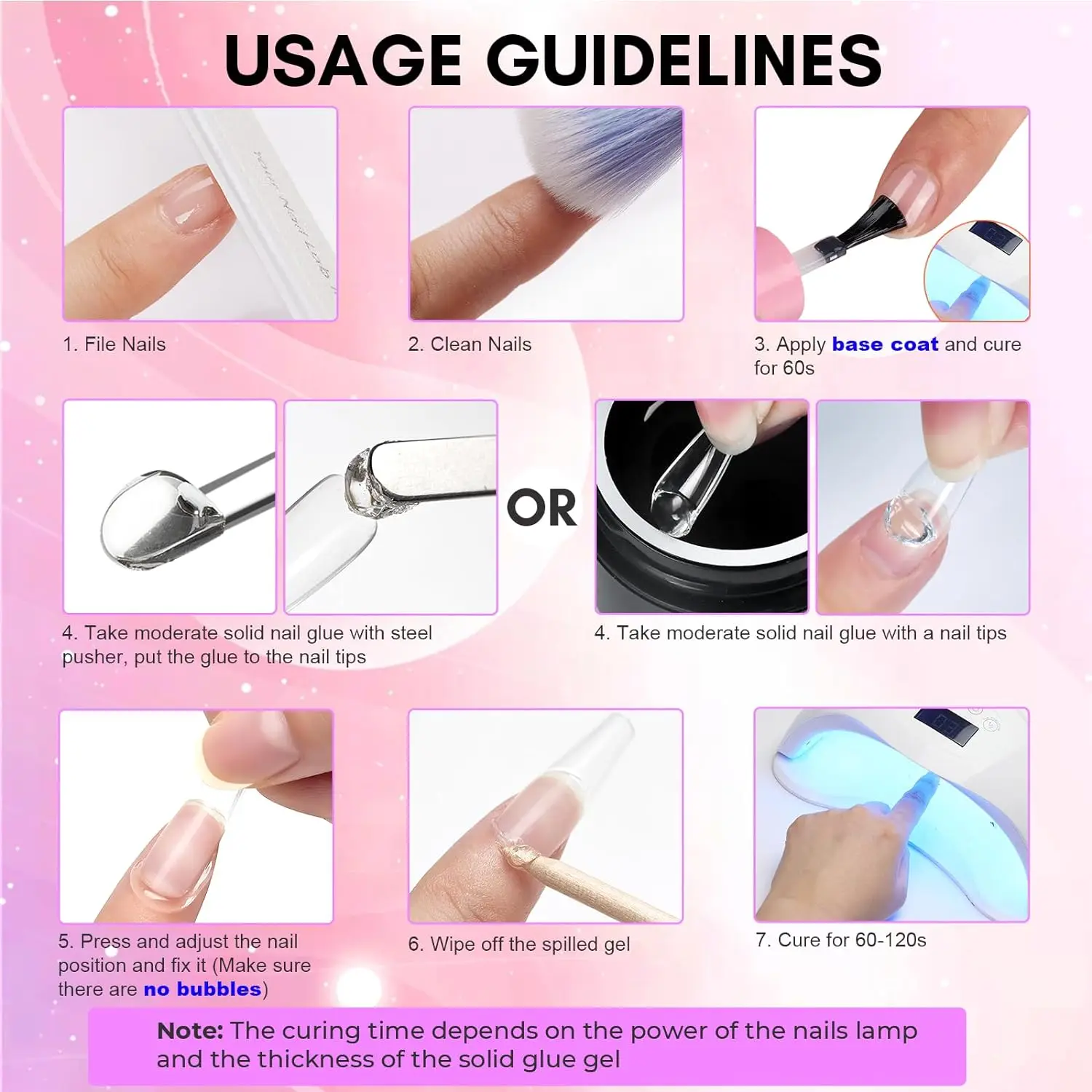 Makart fester Nagel gel kleber für weiche Gel nagels pitzen klare Acryl nagels pitzen fester Gel nagel kleber zum Drücken auf Nägel künstliche Nägel – Detail 13