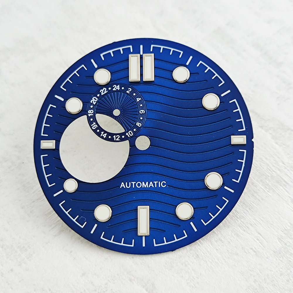 31mm NH39 watch dial custom logo dial green luminous dial for NH39 movement high quality men casual watch accessories tools