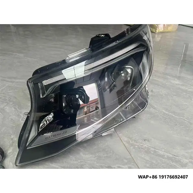 

Автомобильные фары для Benz Vclass Vito W447 V250V260V300, светодиодные передние лампы автомобиля в сборе, обновление, аксессуары для линз проектора с двумя линзами