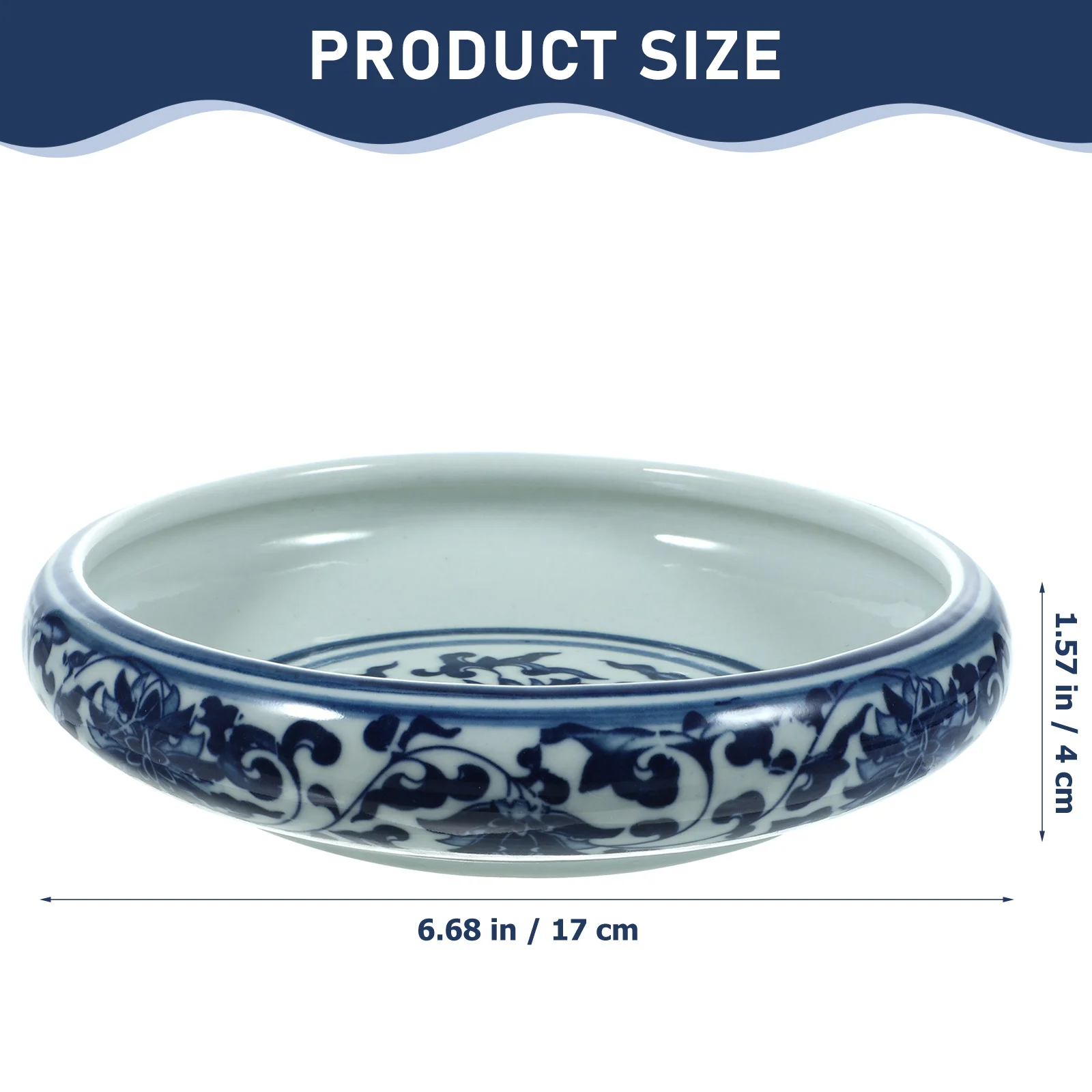 Керамическая шайба для кистей с чернилами, сине-белый фарфоровый очиститель для ручек, щетка для традиционной каллиграфии, лоток для мытья, аксессуары для домашнего письма