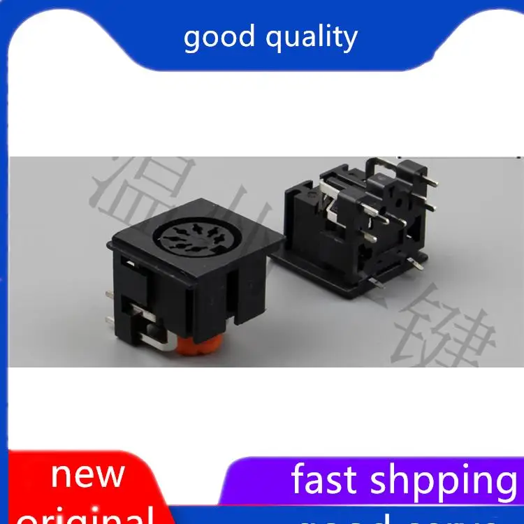 10pcs original new DS-7-03 square SD terminal connector large 7-core 9-pin socket 7PIN pin DIN female base