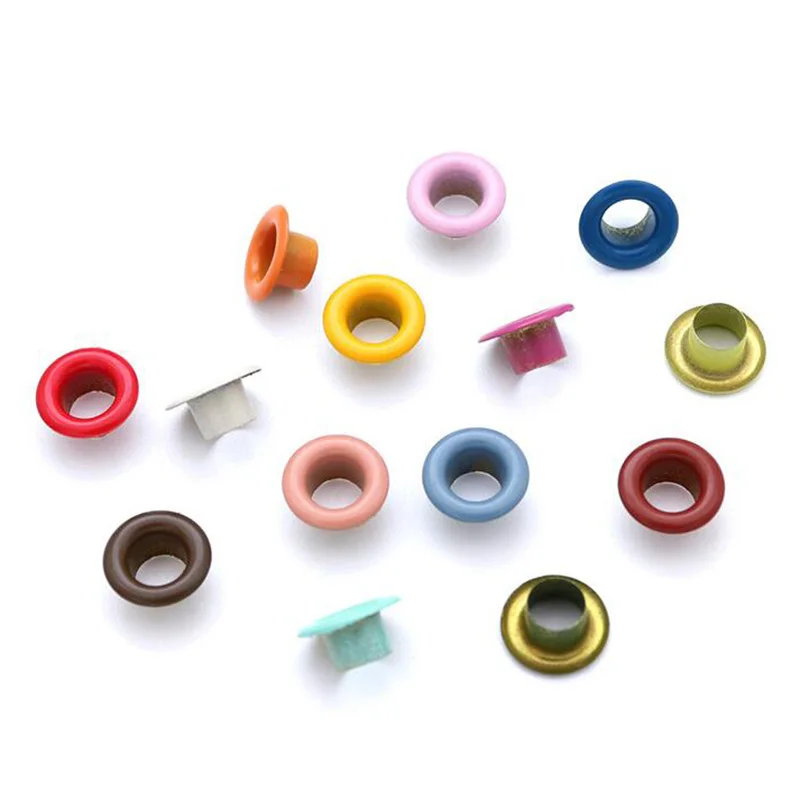 Many Colors 3mm 4mm 5mm 6mm 8mm 10mm Eyelets Grommets For Leather Crafts Clothing Bags Repair