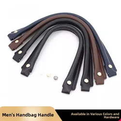 New Yu Black Blue Men's Briefcase Handle Replacement Strap High Quality Synthetic PU Leather Handheld Bag Accessory Single Pu...