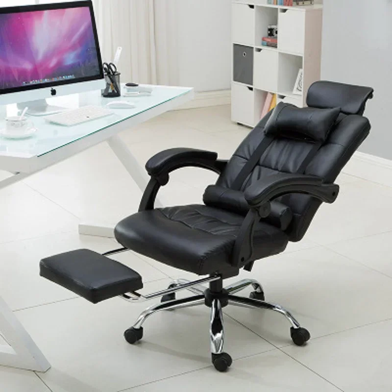 

Home Office Reclining Boss Chair Lift Swivel Chair Massage Footrest Executive Chair