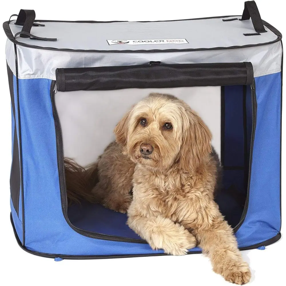 

Portable UV-Protected Dog Shade Tent for Outdoor Beach and Camping (Medium)