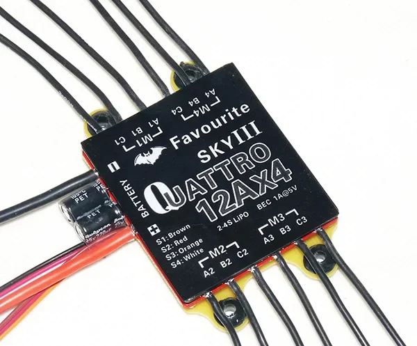 FAVOURITE FVT Eagle Series Quattro 12A x4 Electric Speed Controller / ESC for Hobbywing EMAX RC Multi-rotors Drone