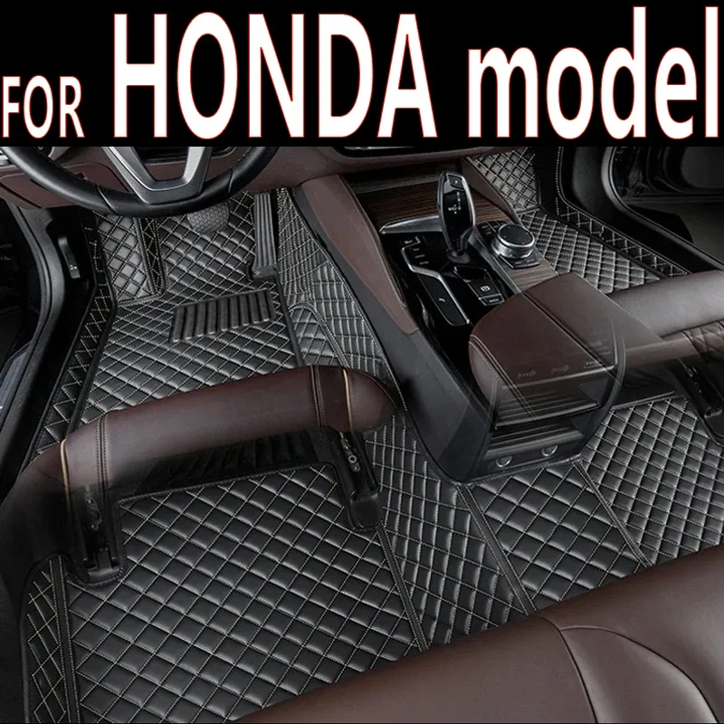 Car Floor Mats For HONDA Shuttle URV Inspier XRV Clarity CRIDER City RidgelinePrelude 2doos BRV 2022 2023 Car Accessories