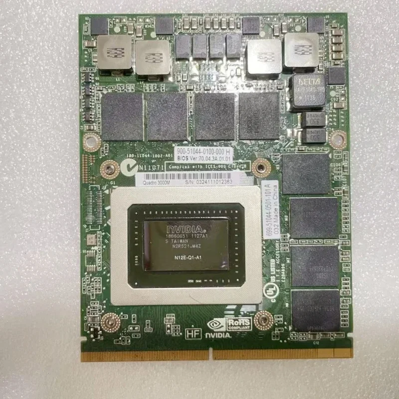 

Original Quadro 3000M Q3000M Q4000M graphics card compatible with Dell Precision M6600 M6700 M6800 HP 8760W 8740W N12E-Q1-A1