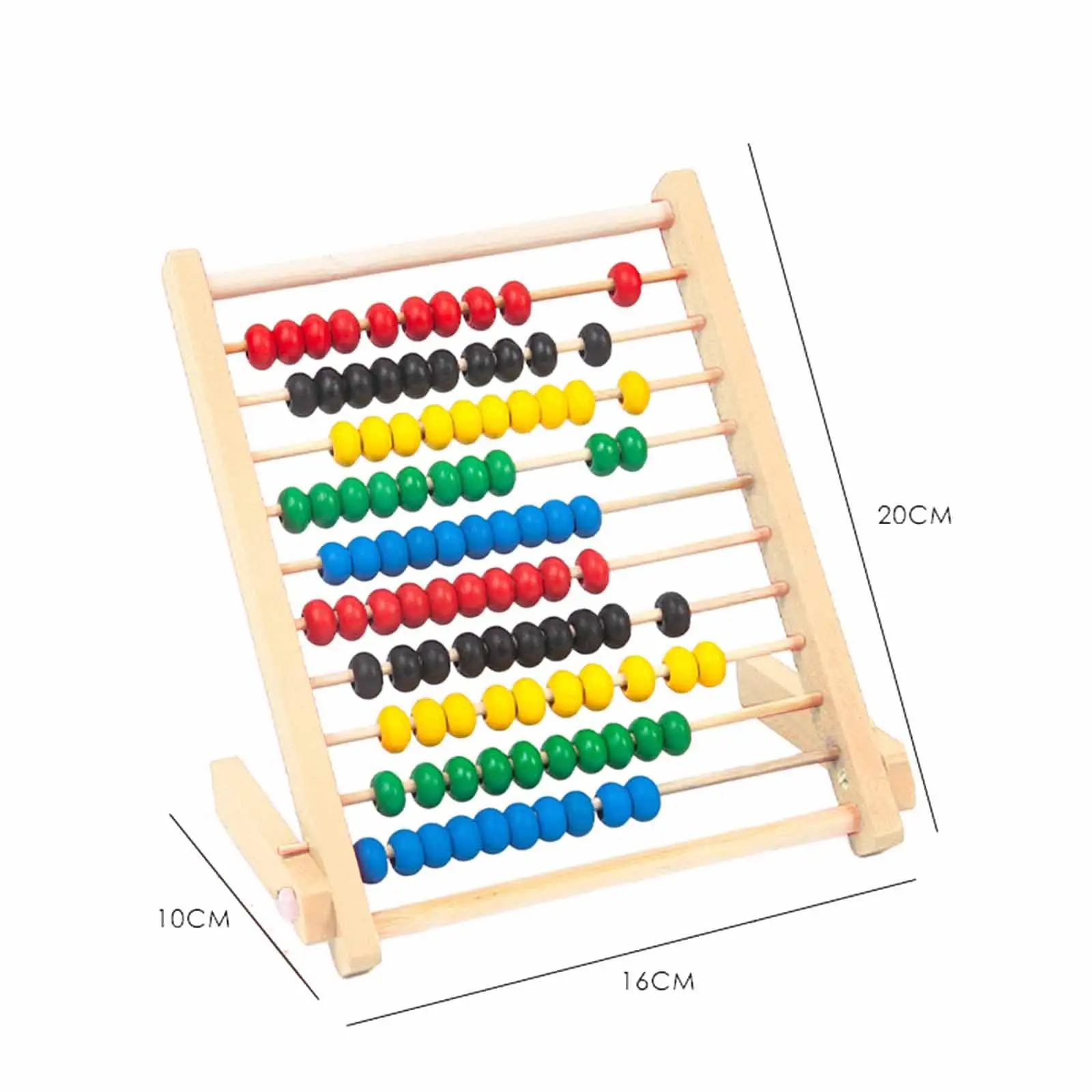 Classic Wooden Math Game Toy Educational Counting Kids Wooden Abacus Toy