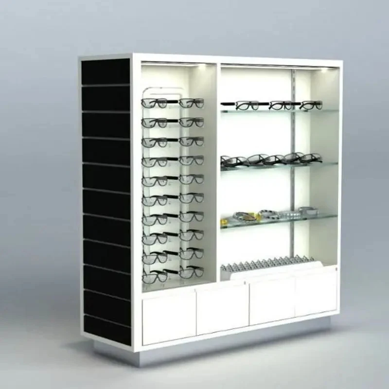 

Customize.Custom Acrylic Eyeglasses Display Shelf Storage Cabinet Optical Store Furniture Display Sunglasses Wall Display Cabine