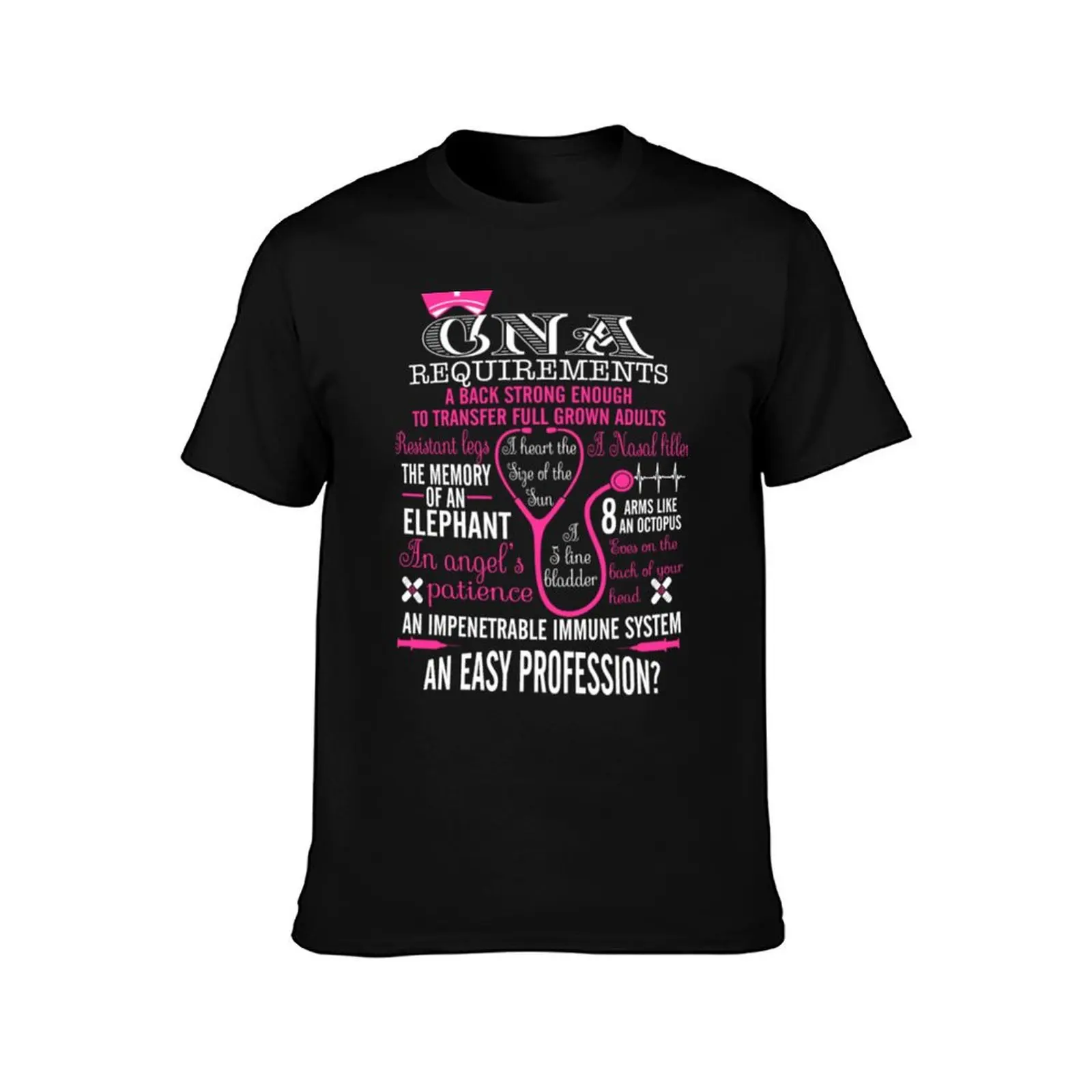 CNA Require Back Strong To Transfer Grown Adult T-Shirt Comfortable Workout Short Sleeve Shirt T-Shirt