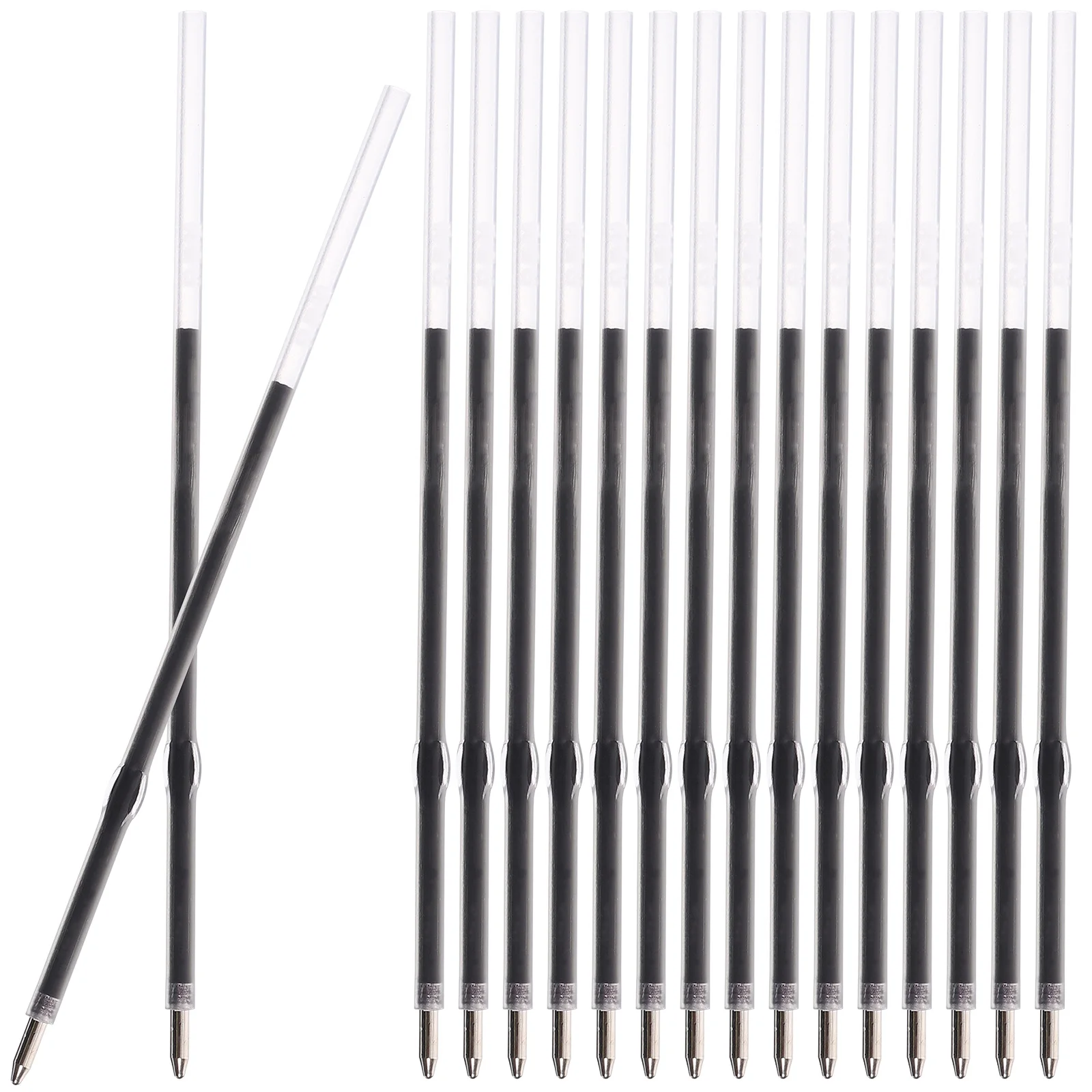 100 Pz 0.7mm Ricariche per penna Tipo di pressa Penna gel Ricariche nere Penna a sfera retrattile Ricariche per penna Touch Screen Penna stilo