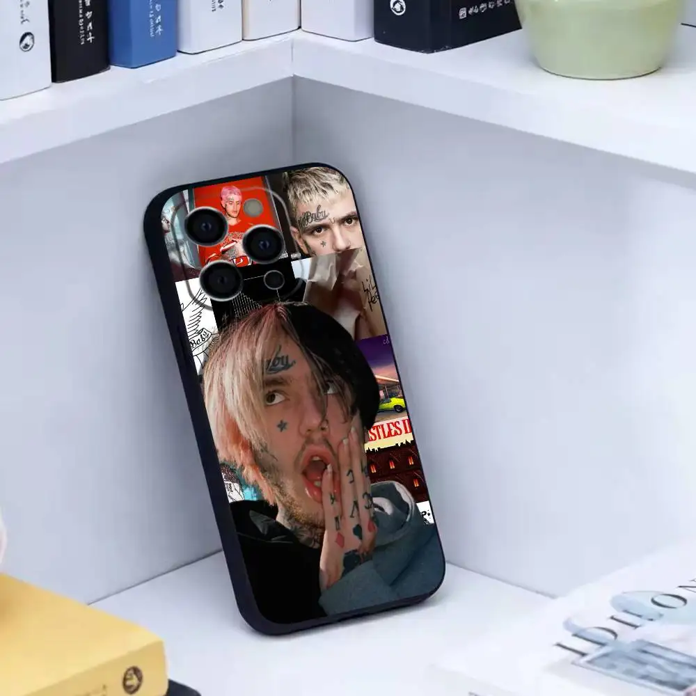 Emo Trap Lil Peep  Phone Case For iPhone 17, 16,15,14,13,12,11 Plus,Pro Max, Others Soft Black Cover - view 4