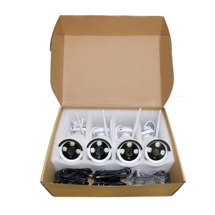 Amazon 1080P CCTV Security IP للبيع نظام أدوات لاسلكي de seguridad 4ch Wifi NVR Kit 10.1 بوصة LCD